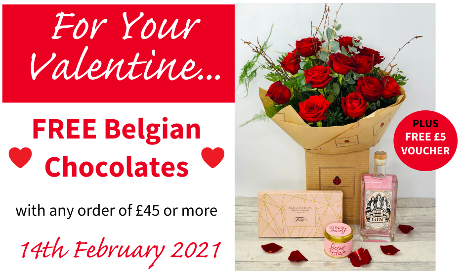 Valentines Day Special Offer - Free Chocolates with all orders over £45 